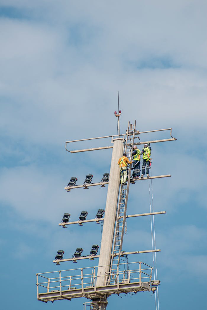 Workers Working on Altitude